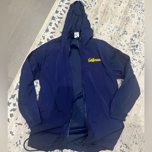 University of California Berkeley zip up windbreaker